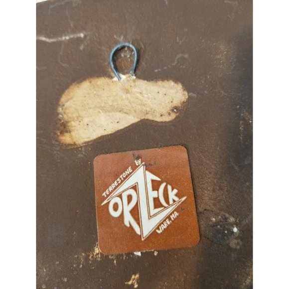 Vtg 70s Terrestone Garden Gate with Wildflowers Wall Hangings, Orzeck Decorative - Picture 6 of 7